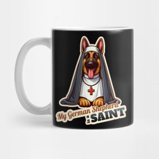 German Shepherd Nun Mug